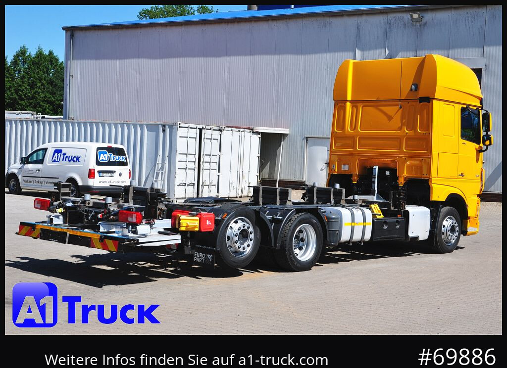 Container transporter/ Swap body truck DAF XF 480, MultiBDF, 7,45, Standklima, LBW,: picture 9
