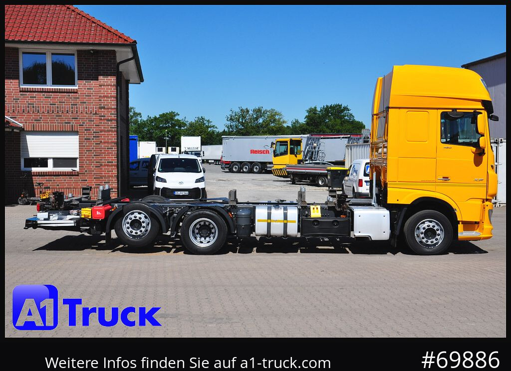 Container transporter/ Swap body truck DAF XF 480, MultiBDF, 7,45, Standklima, LBW,: picture 8