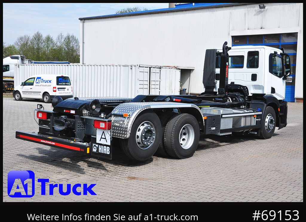 New Hook lift truck IVECO X-Way AD 420 Hiab 21S59 Lenk- Liftachse,: picture 9