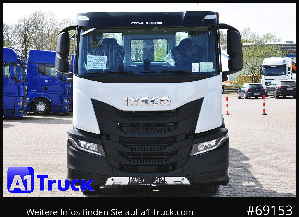 New Hook lift truck IVECO X-Way AD 420 Hiab 21S59 Lenk- Liftachse,: picture 14