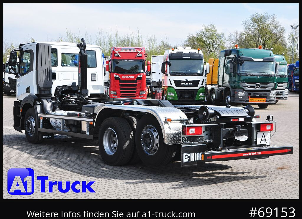 New Hook lift truck IVECO X-Way AD 420 Hiab 21S59 Lenk- Liftachse,: picture 11