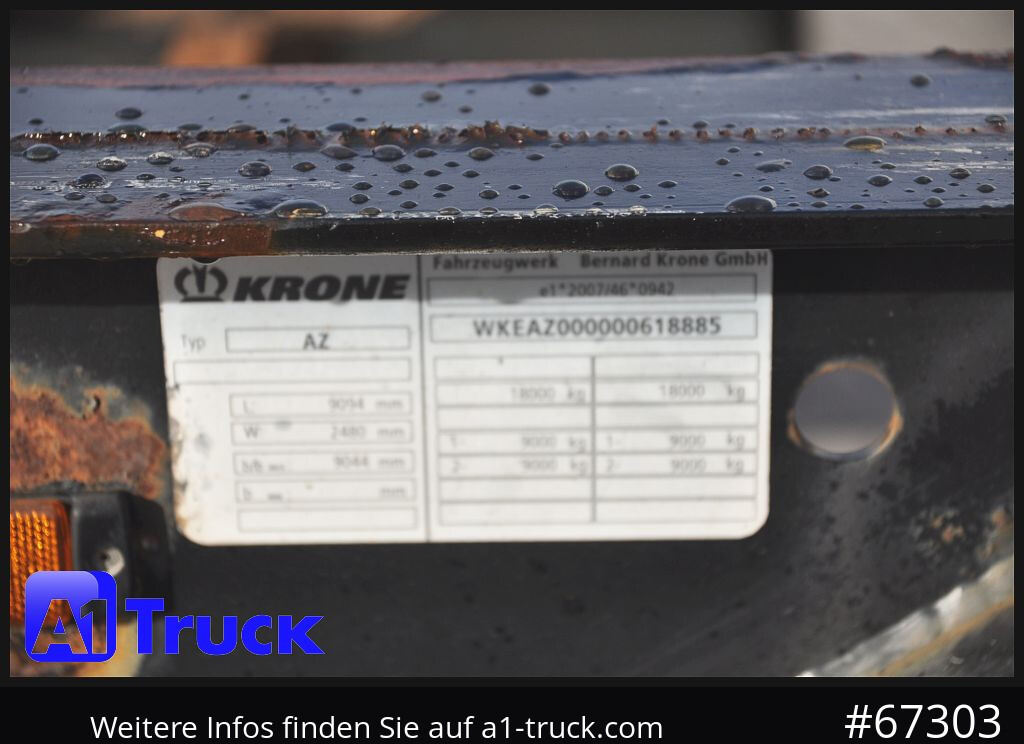 KRONE AZW, BDF, 7,45, Standard, BPW - Container transporter/ Swap body trailer: picture 3 KRONE AZW, BDF, 7,45, Standard, BPW - Container transporter/ Swap body trailer: picture 3