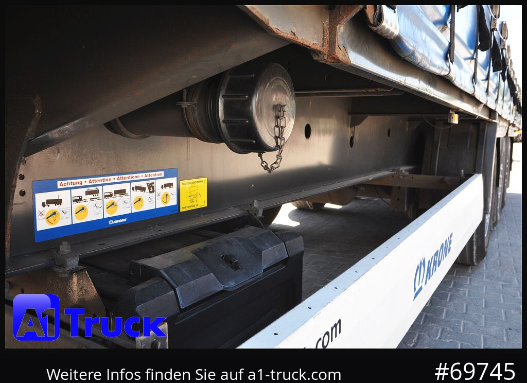 KRONE SD Tautliner, Code XL, BPW, der Rahmen ist gut. - Curtainsider semi-trailer: picture 4 KRONE SD Tautliner, Code XL, BPW, der Rahmen ist gut. - Curtainsider semi-trailer: picture 4