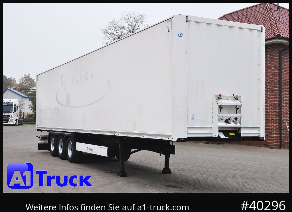 KRONE SDK 27, Koffer, 1 Vorbesitzer, Plywood, - Closed box semi-trailer: picture 1 KRONE SDK 27, Koffer, 1 Vorbesitzer, Plywood, - Closed box semi-trailer: picture 1