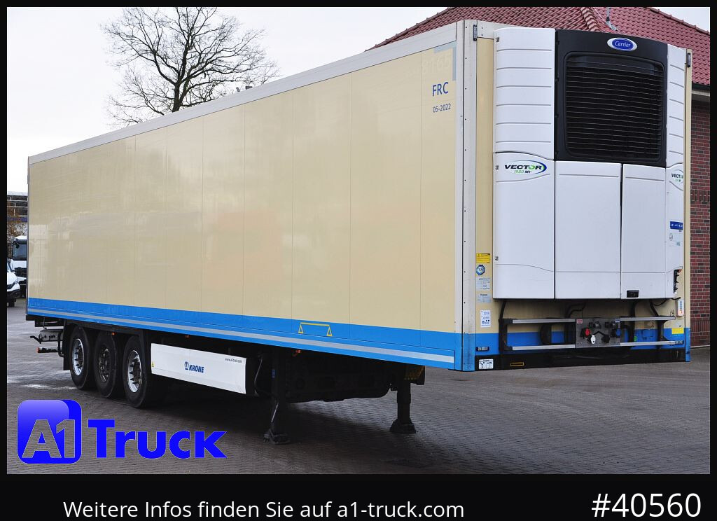 KRONE SDR 27 Carrier 1950 MT, Liftachse, 1 Vorbesitzer - Refrigerator semi-trailer: picture 1 KRONE SDR 27 Carrier 1950 MT, Liftachse, 1 Vorbesitzer - Refrigerator semi-trailer: picture 1