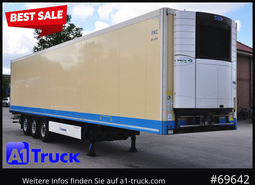 KRONE SDR 27 Carrier 1950 Mt. Doppelstock Lift, - Refrigerator semi-trailer: picture 1 KRONE SDR 27 Carrier 1950 Mt. Doppelstock Lift, - Refrigerator semi-trailer: picture 1