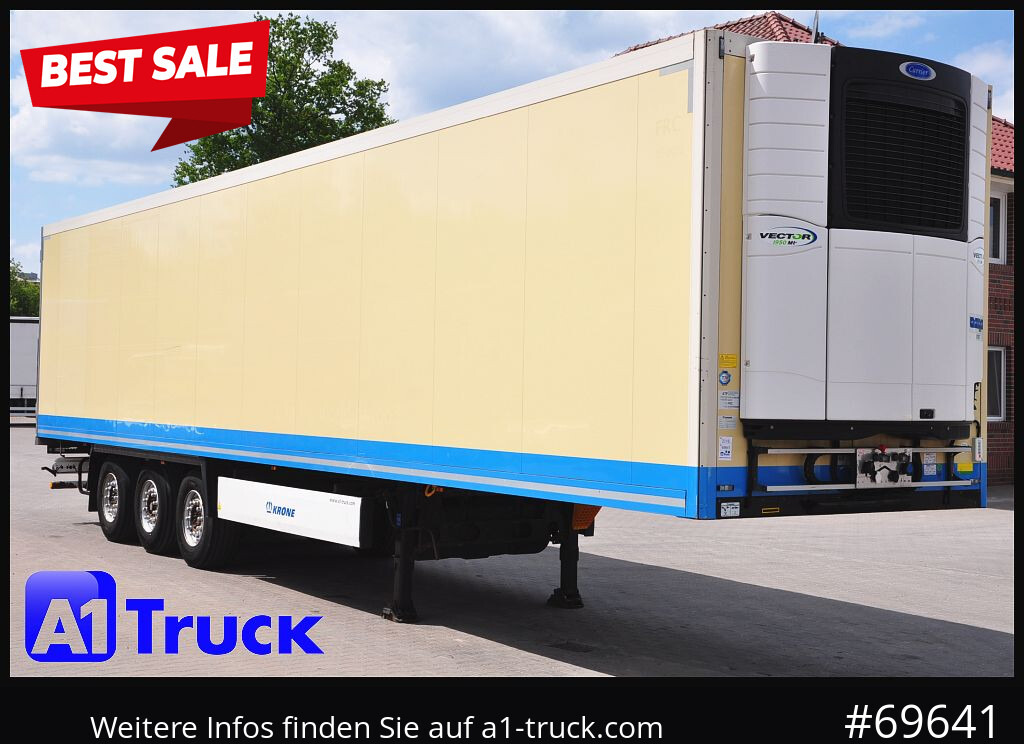 KRONE SDR 27 Carrier 1950 Mt. Doppelstock Lift, - Refrigerator semi-trailer: picture 1 KRONE SDR 27 Carrier 1950 Mt. Doppelstock Lift, - Refrigerator semi-trailer: picture 1
