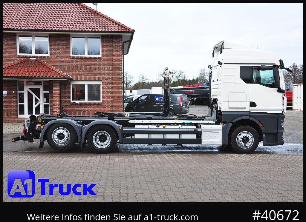 Hook lift truck MAN TGS 26.470 BL, Meiller RS 21.70, Lenkachse,: picture 8