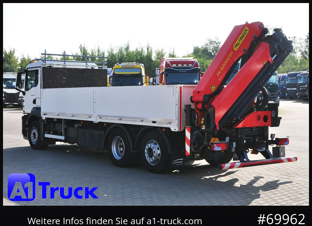 Crane truck, Dropside/ Flatbed truck MAN TGS 26.470,  Kran PK22.002, 15m,: picture 10