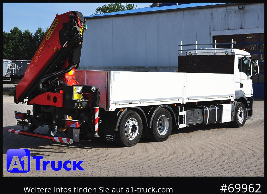 Crane truck, Dropside/ Flatbed truck MAN TGS 26.470,  Kran PK22.002, 15m,: picture 9