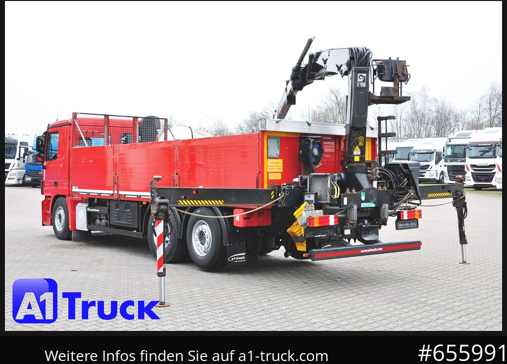 Dropside/ Flatbed truck, Crane truck MERCEDES-BENZ Actros 2546 MP 3, HIAB Kran, Lift-Lenkachse,: picture 10