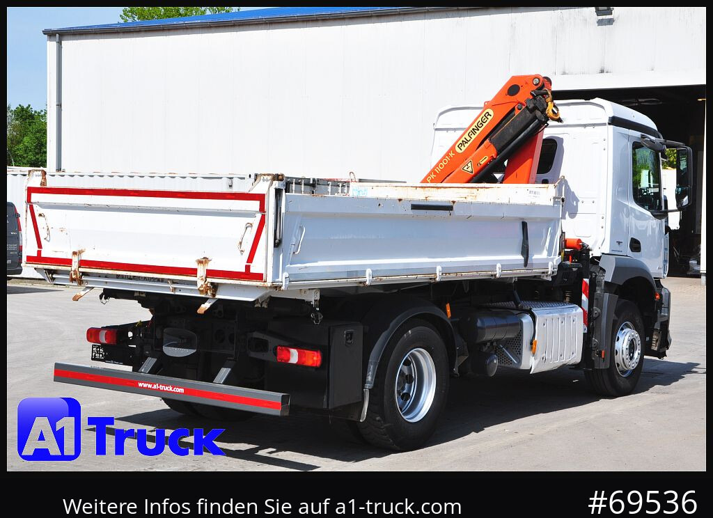 Crane truck MERCEDES-BENZ Arocs 1830, Kipper + Kran,Palfinger, Funk,: picture 9