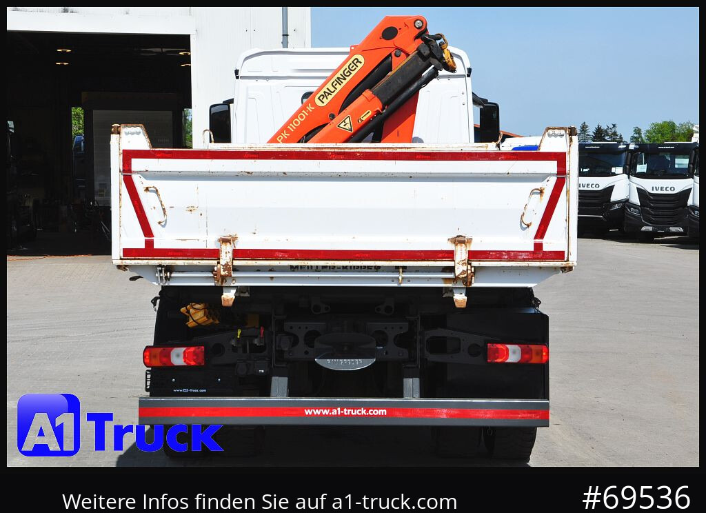 Crane truck MERCEDES-BENZ Arocs 1830, Kipper + Kran,Palfinger, Funk,: picture 10