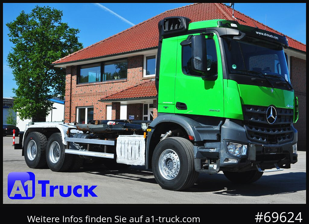 MERCEDES-BENZ Arocs 2542, Abrollkipper, 6x4, HYVA, - Hook lift truck: picture 1 MERCEDES-BENZ Arocs 2542, Abrollkipper, 6x4, HYVA, - Hook lift truck: picture 1