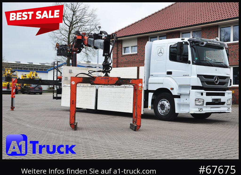 MERCEDES-BENZ Axor 2543,  Atlas 170.2  Kran, Lift-Lenkachse, - Crane truck, Dropside/ Flatbed truck: picture 1 MERCEDES-BENZ Axor 2543,  Atlas 170.2  Kran, Lift-Lenkachse, - Crane truck, Dropside/ Flatbed truck: picture 1