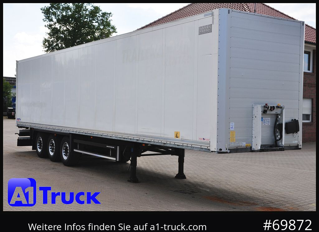 SCHMITZ Koffer, Trockenfracht, 117.500km, 1 Vorbesitzer - Closed box semi-trailer: picture 1 SCHMITZ Koffer, Trockenfracht, 117.500km, 1 Vorbesitzer - Closed box semi-trailer: picture 1