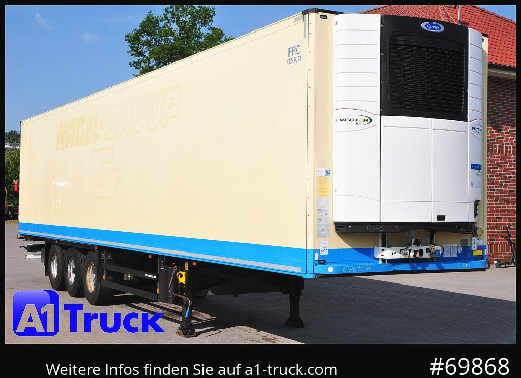 SCHMITZ SKO FP60, Carrier 1950 Mt. Doppelstock Lift, - Refrigerator semi-trailer: picture 1 SCHMITZ SKO FP60, Carrier 1950 Mt. Doppelstock Lift, - Refrigerator semi-trailer: picture 1
