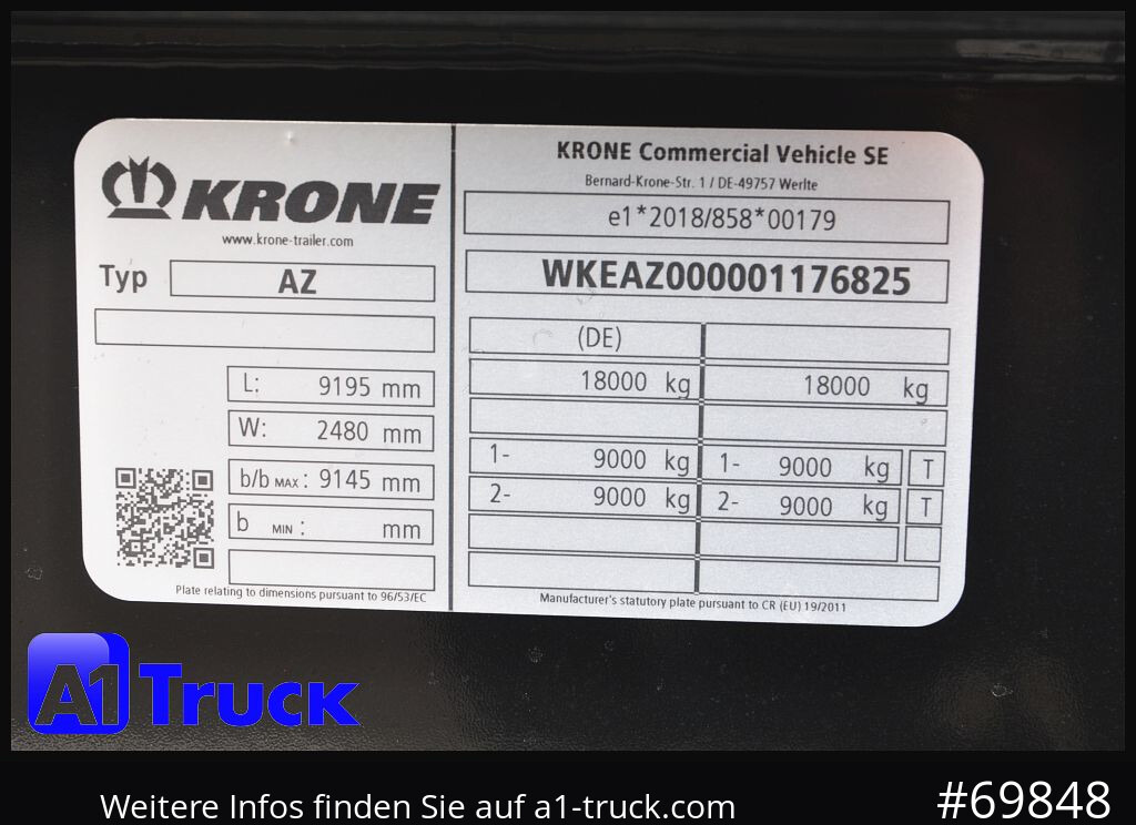 Truck KRONE Standard BDF Anhänger, NEU ohne Zulassung, sofort: picture 8
