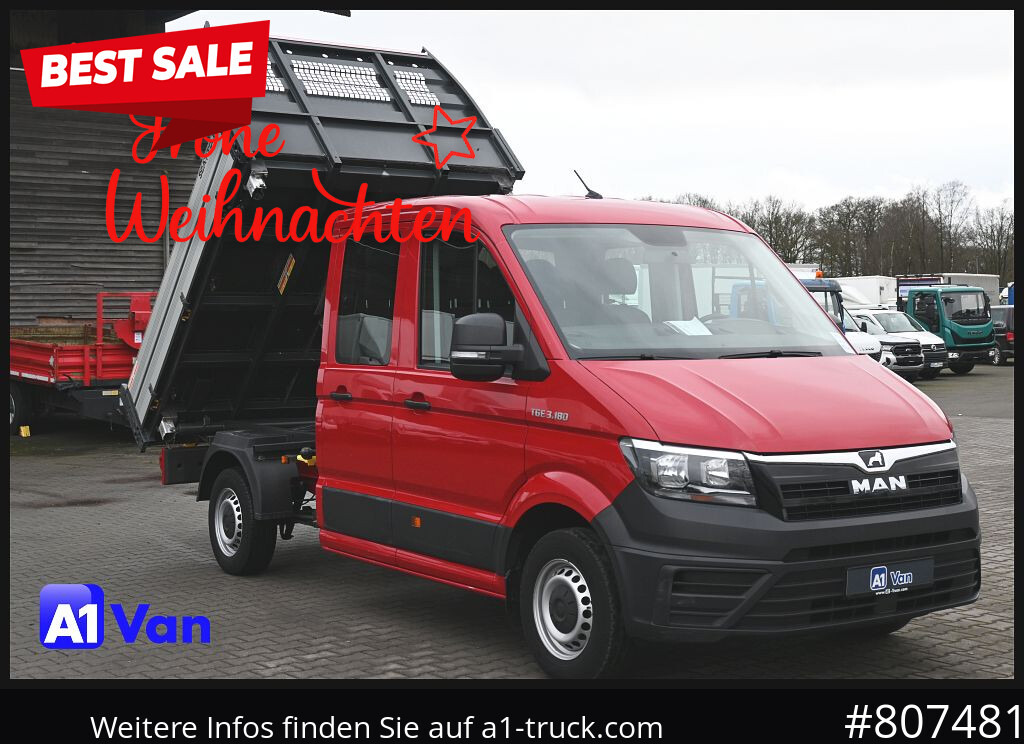 MAN TGE 3.180 Doka Kipper,Klima, AHK, Tüv Neu - Truck: picture 1 MAN TGE 3.180 Doka Kipper,Klima, AHK, Tüv Neu - Truck: picture 1