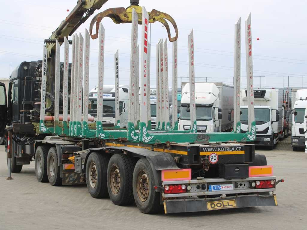 DOLL H3S-14H9, SAF, 2X LIFTING AXLE, EXPANDABLE - Logging semi-trailer: picture 4 DOLL H3S-14H9, SAF, 2X LIFTING AXLE, EXPANDABLE - Logging semi-trailer: picture 4