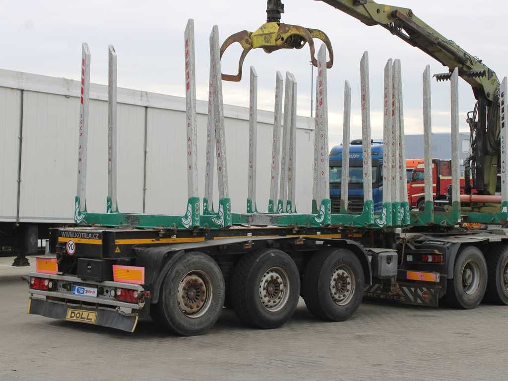 DOLL H3S-14H9, SAF, 2X LIFTING AXLE, EXPANDABLE - Logging semi-trailer: picture 3 DOLL H3S-14H9, SAF, 2X LIFTING AXLE, EXPANDABLE - Logging semi-trailer: picture 3