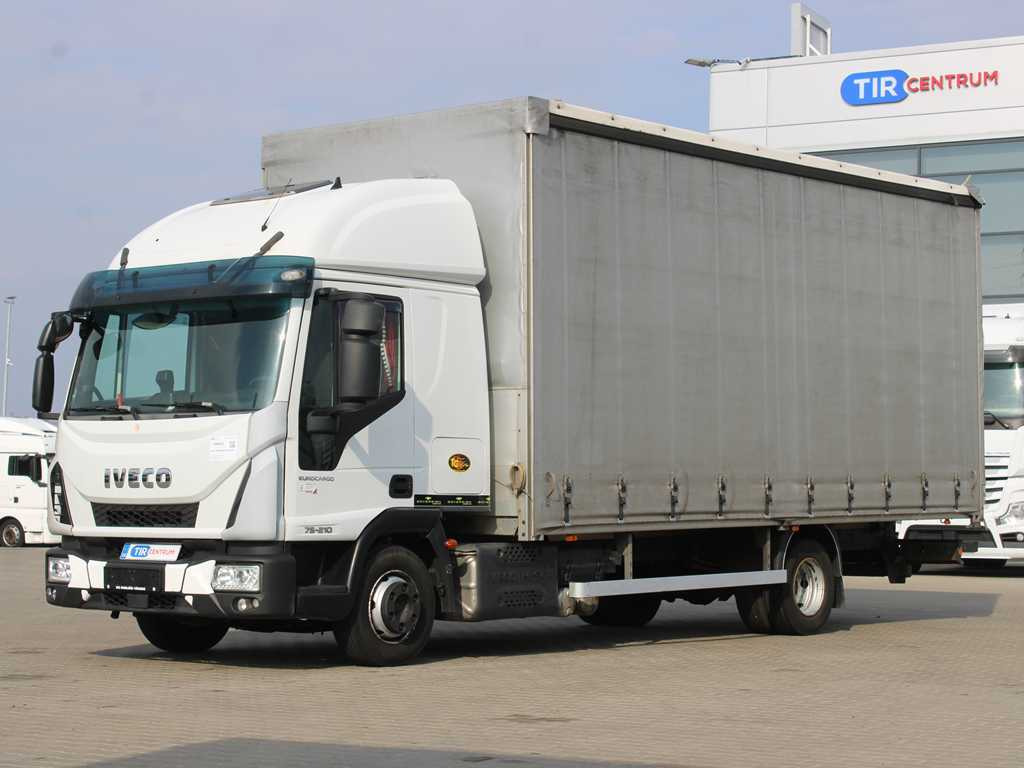 Iveco EUROCARGO 75E210, EURO 6, PNEU 80% - Curtainsider truck: picture 1 Iveco EUROCARGO 75E210, EURO 6, PNEU 80% - Curtainsider truck: picture 1