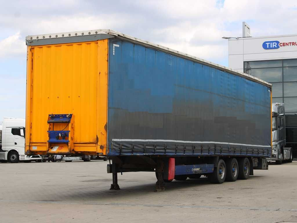 Krone SD, LIFTING AXLE, LOWDECK, LIFTING ROOF - Curtainsider semi-trailer: picture 1 Krone SD, LIFTING AXLE, LOWDECK, LIFTING ROOF - Curtainsider semi-trailer: picture 1