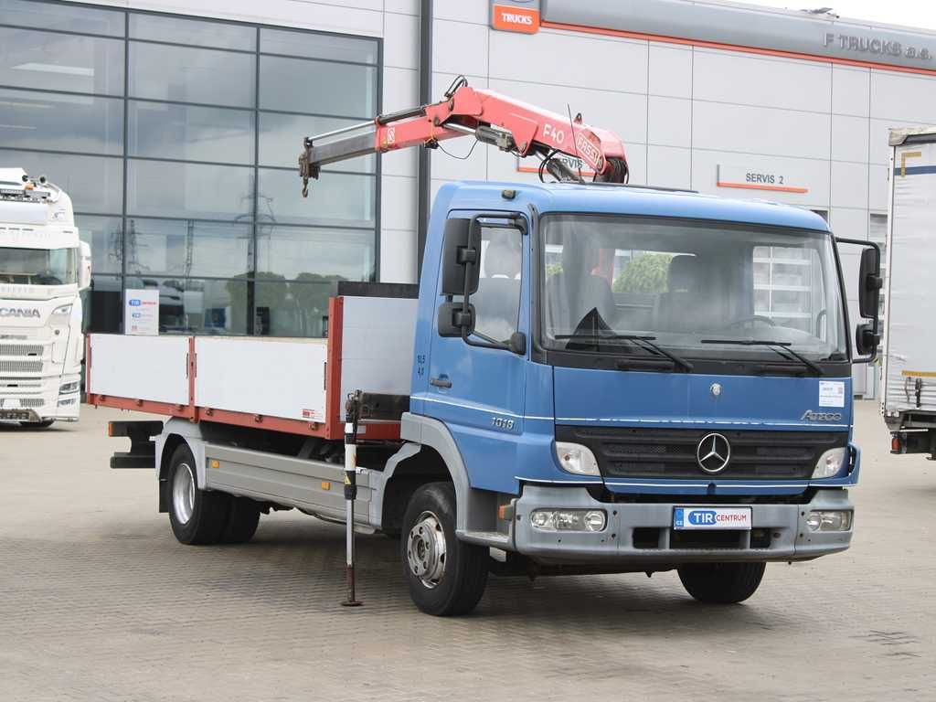 Mercedes-Benz ATEGO 1018, EURO 3, CRANE FASSI F40A.21 - Dropside/ Flatbed truck, Crane truck: picture 2 Mercedes-Benz ATEGO 1018, EURO 3, CRANE FASSI F40A.21 - Dropside/ Flatbed truck, Crane truck: picture 2