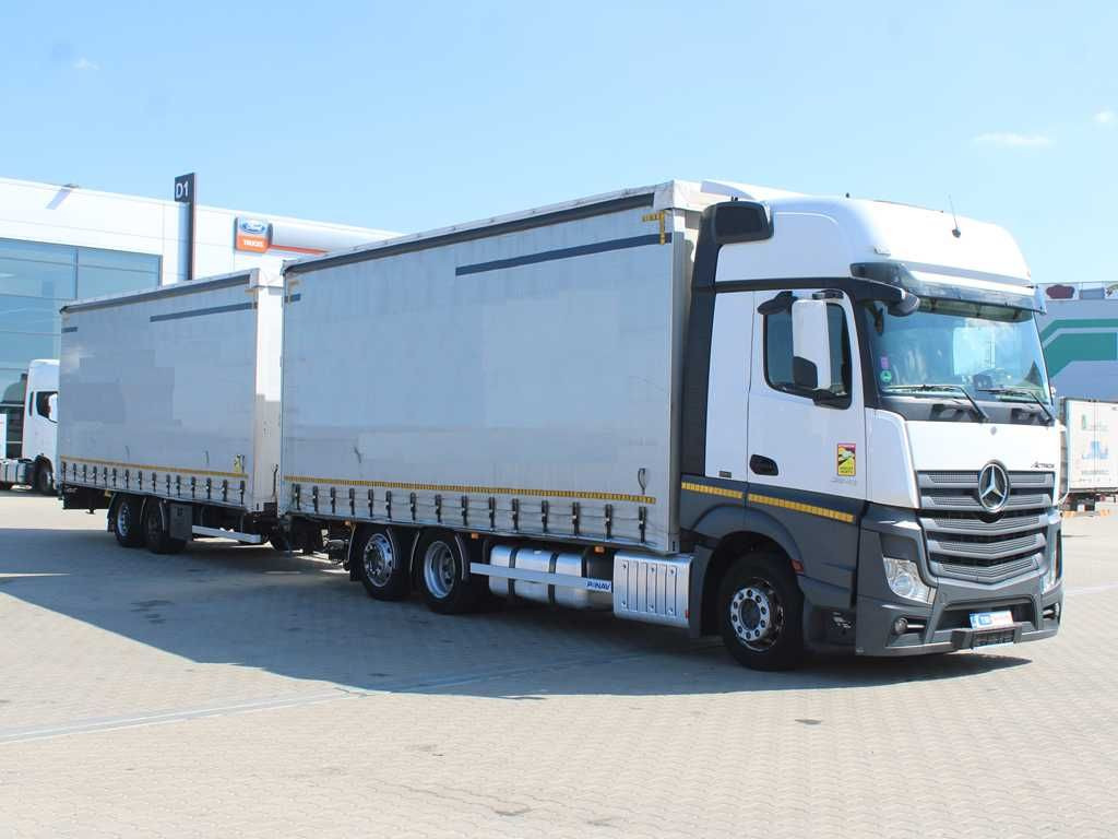 Mercedes-Benz Actros 2542, 6X2, EURO 6 + PANAV TV018H - Curtainsider truck: picture 2 Mercedes-Benz Actros 2542, 6X2, EURO 6 + PANAV TV018H - Curtainsider truck: picture 2