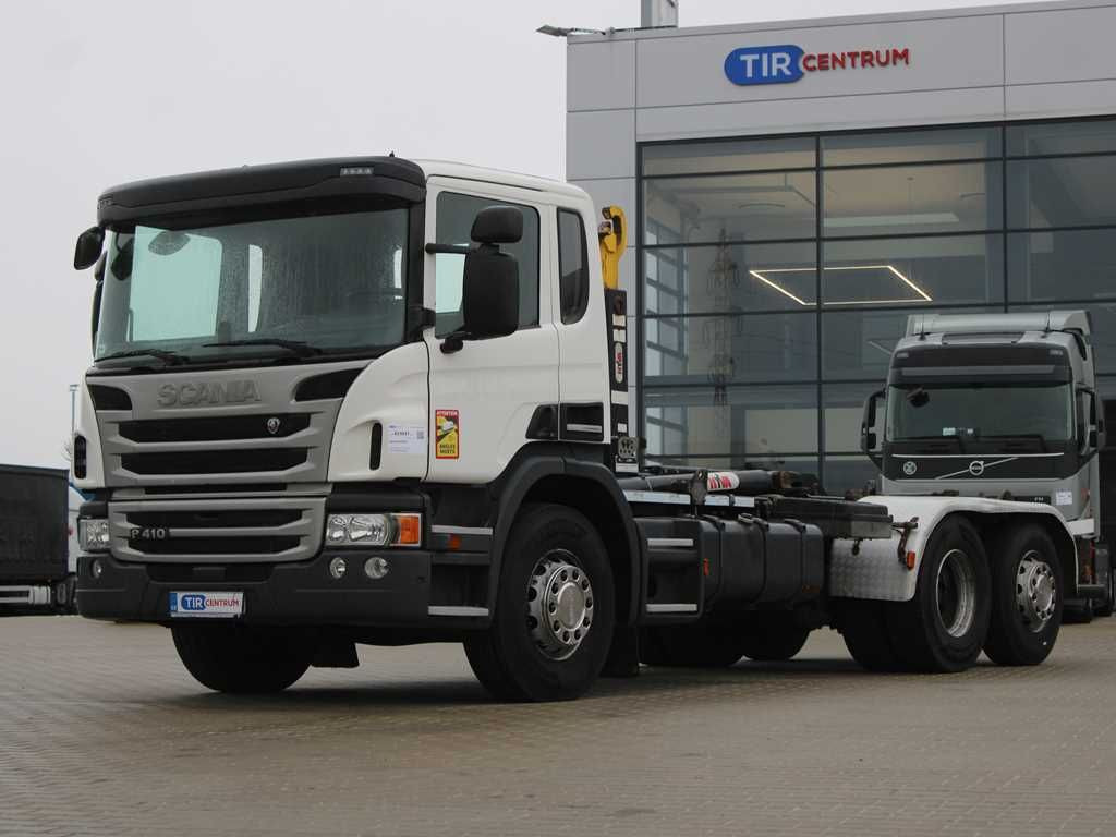 Scania P410, EURO 5, 6X2, HOOK CONTAINER, LIFTING AXLE - Hook lift truck: picture 1 Scania P410, EURO 5, 6X2, HOOK CONTAINER, LIFTING AXLE - Hook lift truck: picture 1