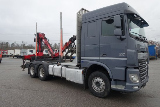 DAF FAT XF 510 mit Penz Ladekran 15Z8.70 inkl. Holzgreifer 6x4 - Logging truck: picture 3 DAF FAT XF 510 mit Penz Ladekran 15Z8.70 inkl. Holzgreifer 6x4 - Logging truck: picture 3