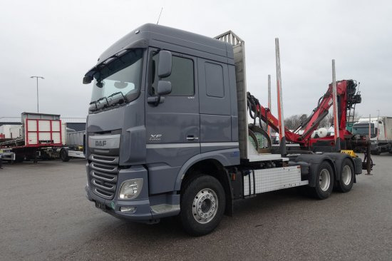 DAF FAT XF 510 mit Penz Ladekran 15Z8.70 inkl. Holzgreifer 6x4 - Logging truck: picture 1 DAF FAT XF 510 mit Penz Ladekran 15Z8.70 inkl. Holzgreifer 6x4 - Logging truck: picture 1