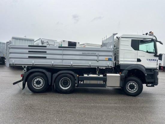 New Tipper MAN TGS 28.480 6x4x4 , Meiller,  Winterdienstausrüstung, Achslift, Lenkachse: picture 6