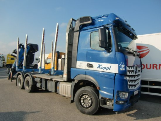 Mercedes-Benz Arocs 3353 6x4 Holztransp., Palfinger Kran Epsilon - Logging truck, Crane truck: picture 1 Mercedes-Benz Arocs 3353 6x4 Holztransp., Palfinger Kran Epsilon - Logging truck, Crane truck: picture 1