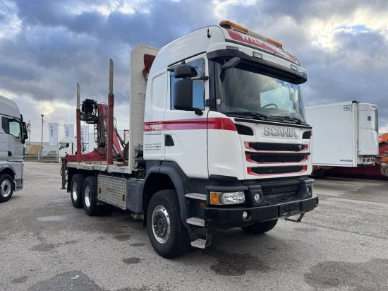 Scania G490 6X6 Blatt-Blatt Penz Kran 12.Z8.70 - Logging truck, Crane truck: picture 1 Scania G490 6X6 Blatt-Blatt Penz Kran 12.Z8.70 - Logging truck, Crane truck: picture 1