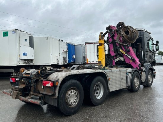 Scania R560 8x2, Schrottkran, E5, Lenk-Lift-Achse - Hook lift truck, Crane truck: picture 3 Scania R560 8x2, Schrottkran, E5, Lenk-Lift-Achse - Hook lift truck, Crane truck: picture 3