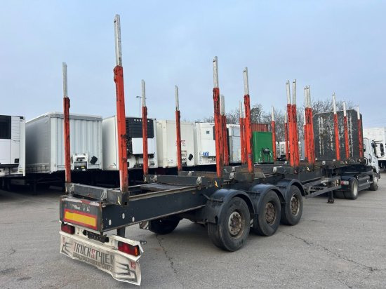Schwarzmüller Holzauflieger 10 Rungenpaare SAF Achsen, Liftachse - Logging semi-trailer: picture 4 Schwarzmüller Holzauflieger 10 Rungenpaare SAF Achsen, Liftachse - Logging semi-trailer: picture 4