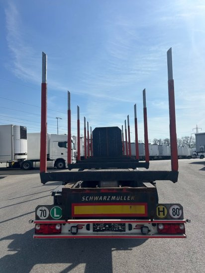 Schwarzmüller Holzauflieger 6 Rungenpaare, BPW-Achsen - Logging semi-trailer: picture 5 Schwarzmüller Holzauflieger 6 Rungenpaare, BPW-Achsen - Logging semi-trailer: picture 5