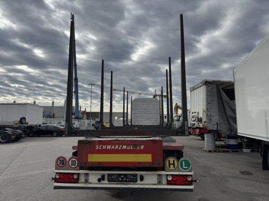 Schwarzmüller Holzauflieger 6 Rungenpaare, BPW-Achsen - Logging semi-trailer: picture 4 Schwarzmüller Holzauflieger 6 Rungenpaare, BPW-Achsen - Logging semi-trailer: picture 4