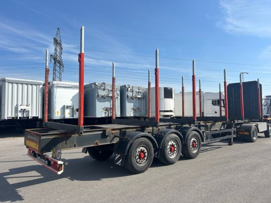 Schwarzmüller Holzauflieger 6 Rungenpaare, BPW-Achsen - Logging semi-trailer: picture 4 Schwarzmüller Holzauflieger 6 Rungenpaare, BPW-Achsen - Logging semi-trailer: picture 4