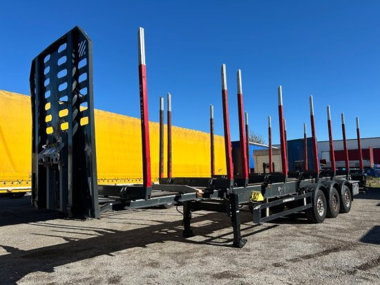 Schwarzmüller Holzauflieger, 8 Rungenpaare, SAF-Achsen, Liftachse - Logging semi-trailer: picture 1 Schwarzmüller Holzauflieger, 8 Rungenpaare, SAF-Achsen, Liftachse - Logging semi-trailer: picture 1