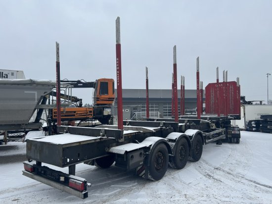 Schwarzmüller Holzauflieger Y-Serie, 8 Rungenpaare, BPW-Achsen, Liftachse - Logging semi-trailer: picture 4 Schwarzmüller Holzauflieger Y-Serie, 8 Rungenpaare, BPW-Achsen, Liftachse - Logging semi-trailer: picture 4
