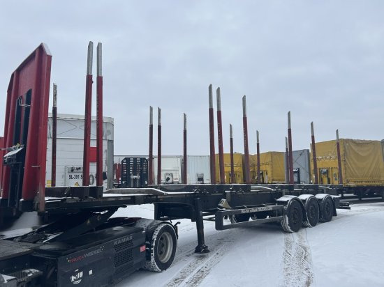 Schwarzmüller Holzauflieger Y-Serie, 8 Rungenpaare, BPW-Achsen, Liftachse - Logging semi-trailer: picture 3 Schwarzmüller Holzauflieger Y-Serie, 8 Rungenpaare, BPW-Achsen, Liftachse - Logging semi-trailer: picture 3