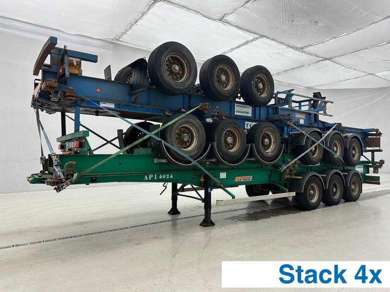 Fruehauf 4x Skelet 2 x 20-40 ft - Container transporter/ Swap body semi-trailer: picture 1 Fruehauf 4x Skelet 2 x 20-40 ft - Container transporter/ Swap body semi-trailer: picture 1