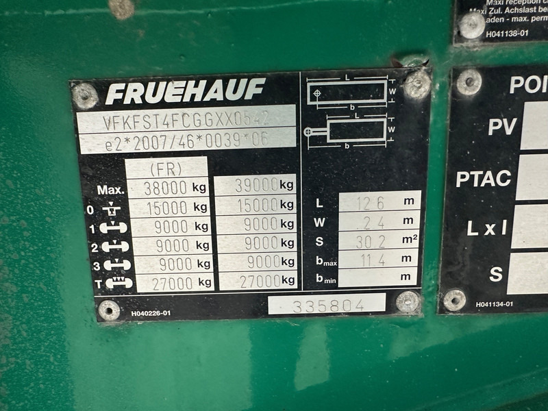 Container transporter/ Swap body semi-trailer Fruehauf Skelet 2 x 20-40 ft*: picture 9