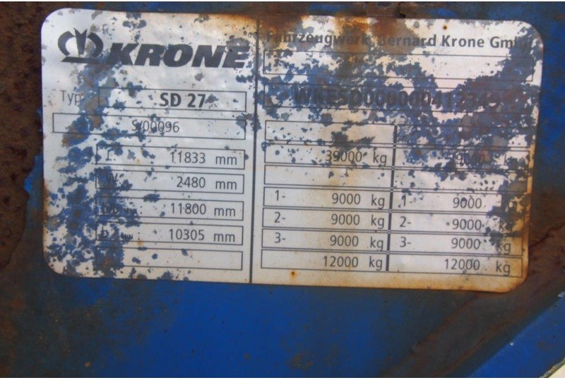 Container transporter/ Swap body semi-trailer Krone Polyvalent skelet 20-30-40-45 ft: picture 16 Container transporter/ Swap body semi-trailer Krone Polyvalent skelet 20-30-40-45 ft: picture 16