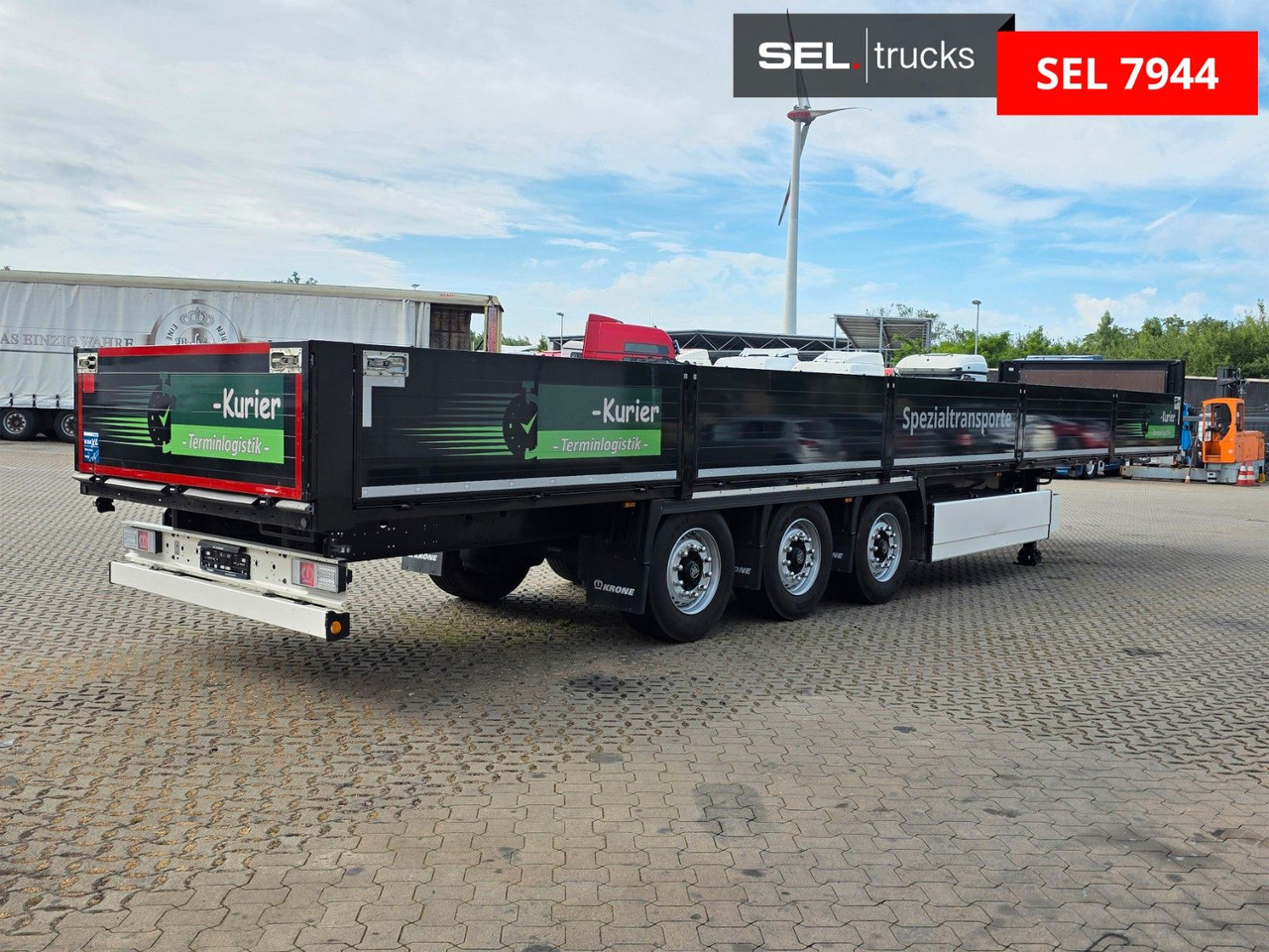 Dropside/ Flatbed semi-trailer Krone SD / Palettenkasten: picture 6