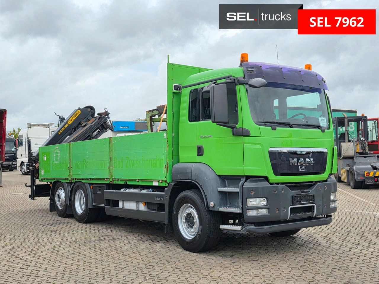 MAN TGS 26.360 6x2-2 BL/ Palfinger 16002 / Lenkachse - Crane truck: picture 3 MAN TGS 26.360 6x2-2 BL/ Palfinger 16002 / Lenkachse - Crane truck: picture 3