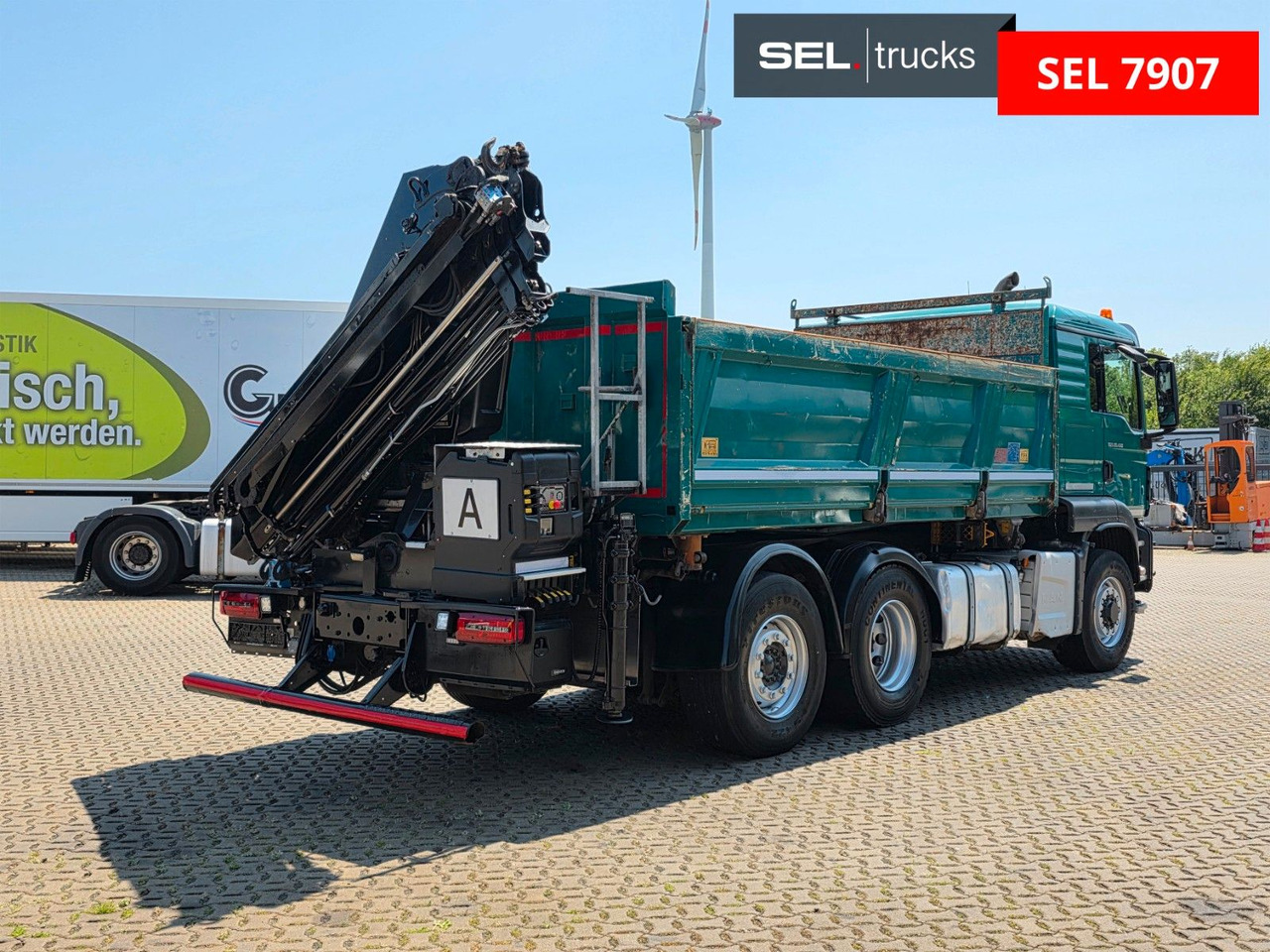 Tipper, Crane truck MAN TGS 28.480 6X4H-4 BL /HIAB /Fernbed. / Lenkachse: picture 7 Tipper, Crane truck MAN TGS 28.480 6X4H-4 BL /HIAB /Fernbed. / Lenkachse: picture 7