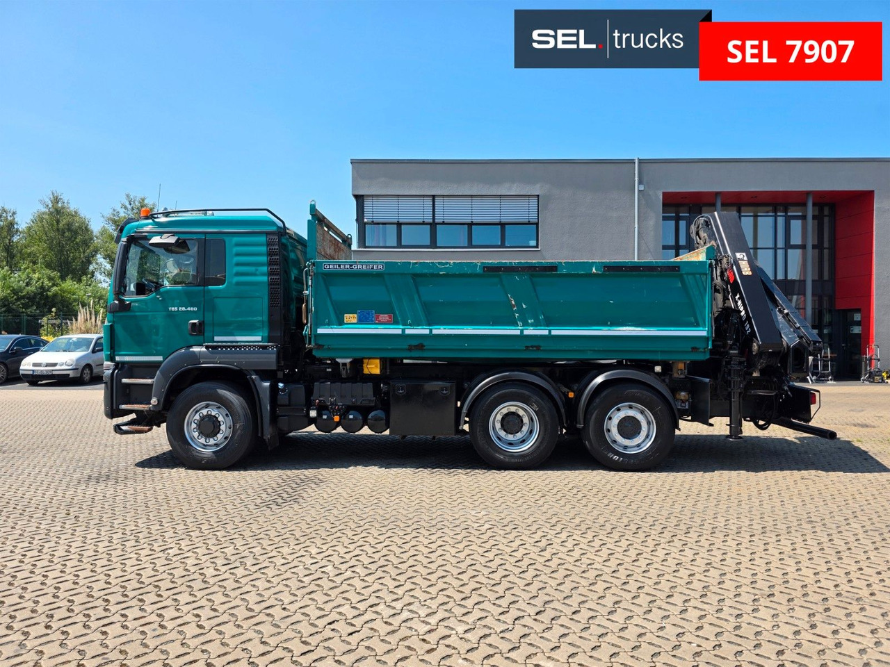 Tipper, Crane truck MAN TGS 28.480 6X4H-4 BL /HIAB /Fernbed. / Lenkachse: picture 9 Tipper, Crane truck MAN TGS 28.480 6X4H-4 BL /HIAB /Fernbed. / Lenkachse: picture 9